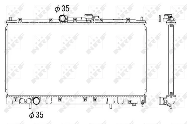 Radiator, engine cooling (53312)
