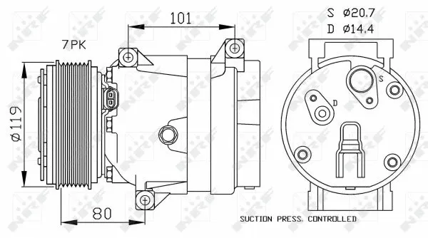 Compressor, air conditioning