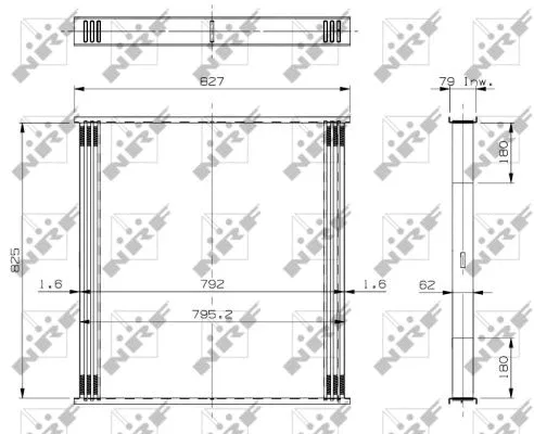 Radiator Core, charge air cooler