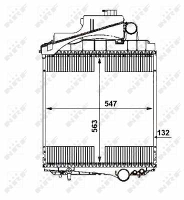 Radiator, engine cooling (54110)