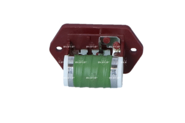 Series resistor, electric motor (radiator fan)