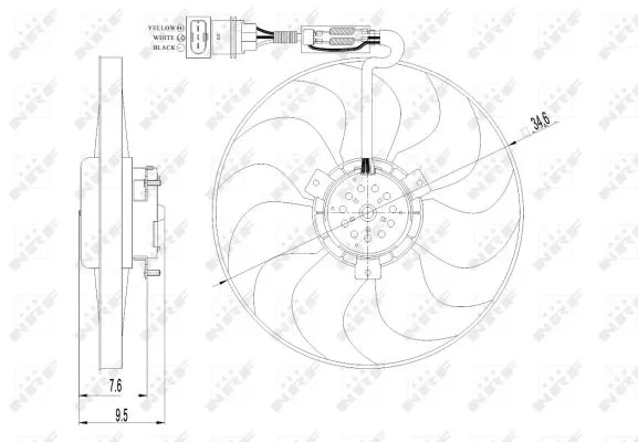 Fan, engine cooling