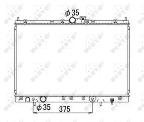 Radiator, engine cooling (53690)