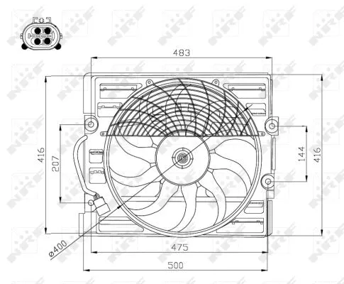 Fan, engine cooling