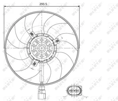 Fan, engine cooling