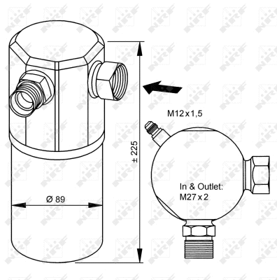 Dryer, air conditioning (33065)