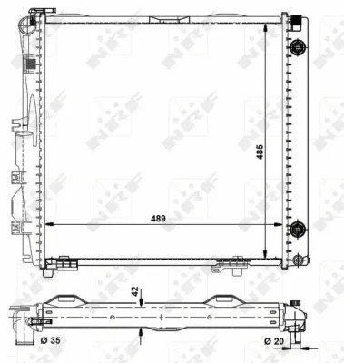 Radiator, engine cooling (504258)