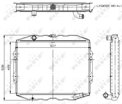 Radiator, engine cooling (504115)