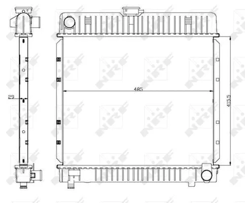 Radiator, engine cooling (504250)