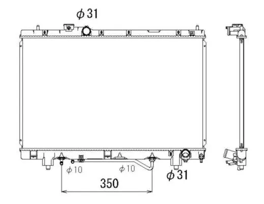 Radiator, engine cooling (53318)