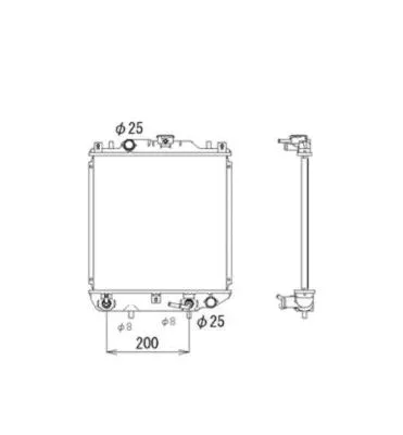 Radiator, engine cooling (53577)