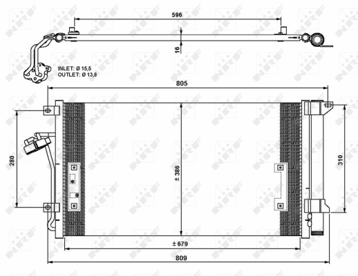 Condenser, air conditioning (35639)