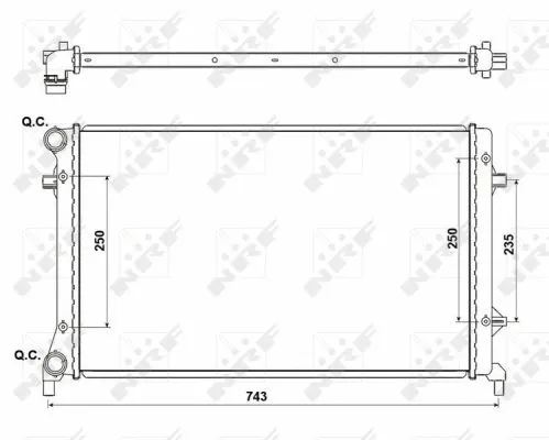 Radiator, engine cooling