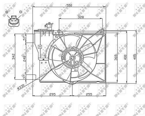 Fan, engine cooling (47746)
