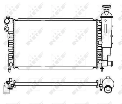 Radiator, engine cooling (58920)