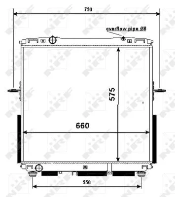 Radiator, engine cooling (53367)