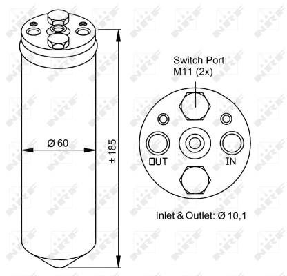 Dryer, air conditioning (33122)