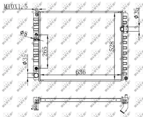 Radiator, engine cooling (59147)