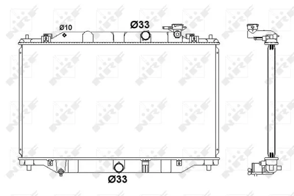 Radiator, engine cooling (58416)