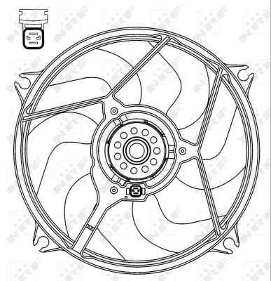Fan, engine cooling (47069)