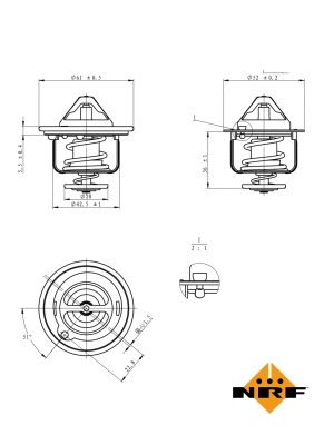 Thermostat, coolant (725143)