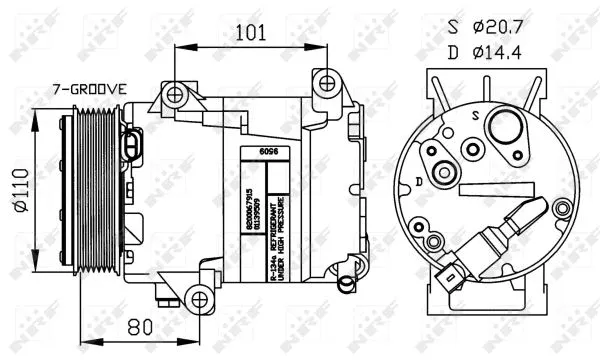 Compressor, air conditioning