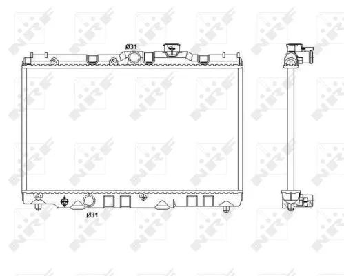 Radiator, engine cooling (53399)