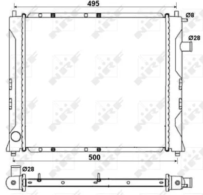 Radiator, engine cooling (58107A)