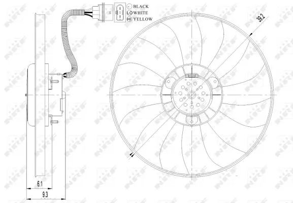 Fan, engine cooling