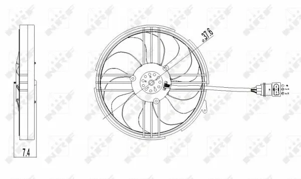 Fan, engine cooling
