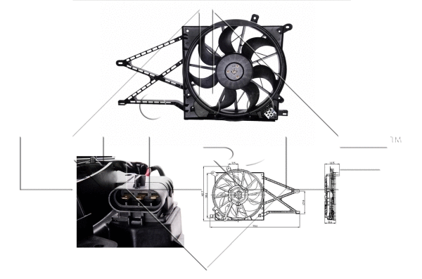 Fan, engine cooling (47015)