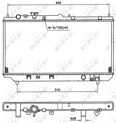 Radiator, engine cooling (509511)
