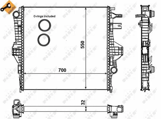 Radiator, engine cooling