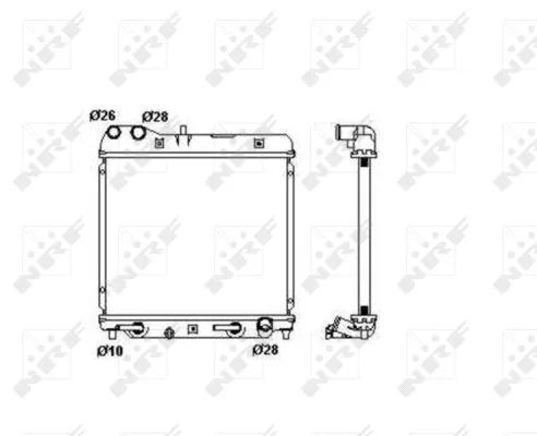 Radiator, engine cooling (53408)