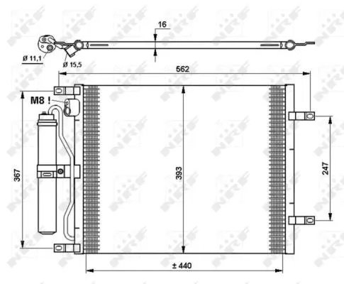 Condenser, air conditioning (35783)