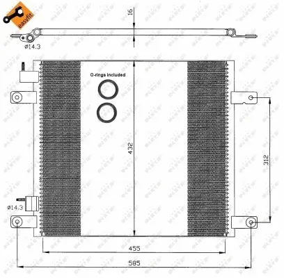 Condenser, air conditioning (35364)