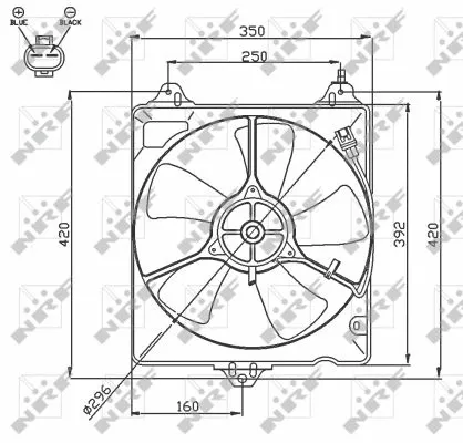 Fan, engine cooling (47753)