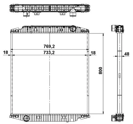 Radiator, engine cooling (539567)