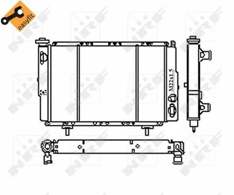 Radiator, engine cooling