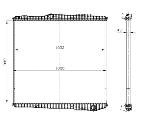 Radiator, engine cooling (509895)