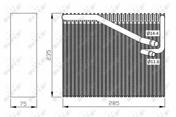 Evaporator, air conditioning