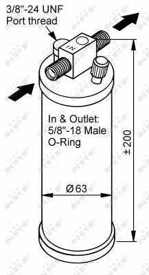 Dryer, air conditioning (33116)