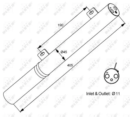 Dryer, air conditioning (33196)