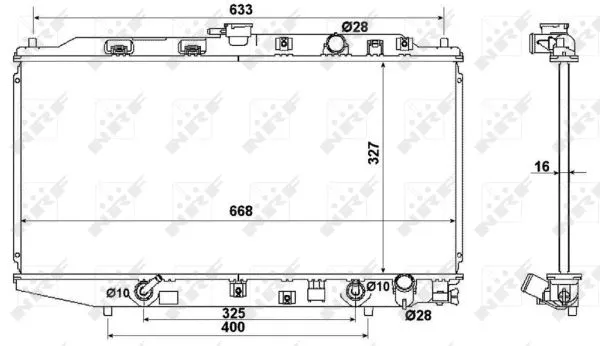 Radiator, engine cooling (516728)