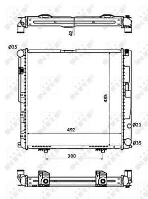 Radiator, engine cooling (53876)