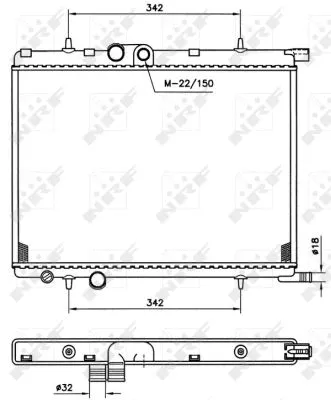 Radiator, engine cooling