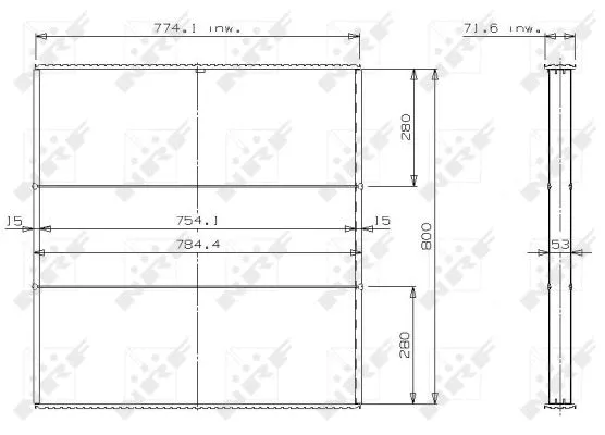 Core, radiator (24687)
