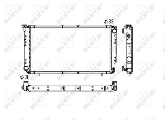 Radiator, engine cooling (506671)