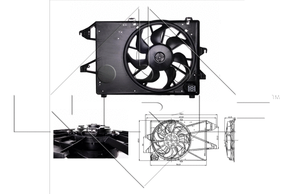 Fan, engine cooling (47005)
