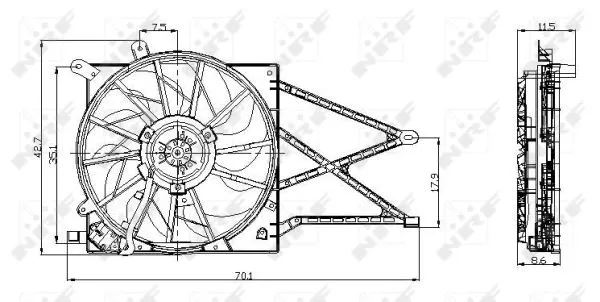 Fan, engine cooling